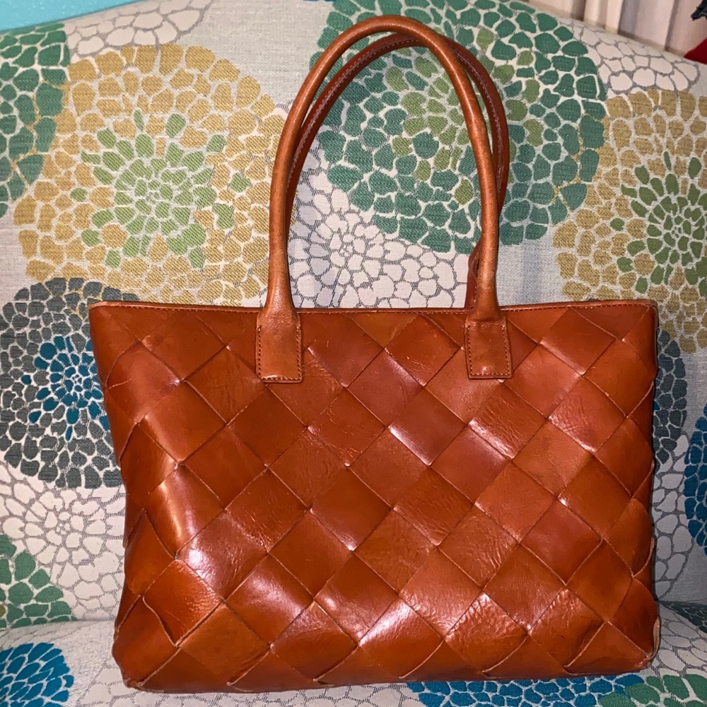 Wilsons Leather Woven Leather Purse